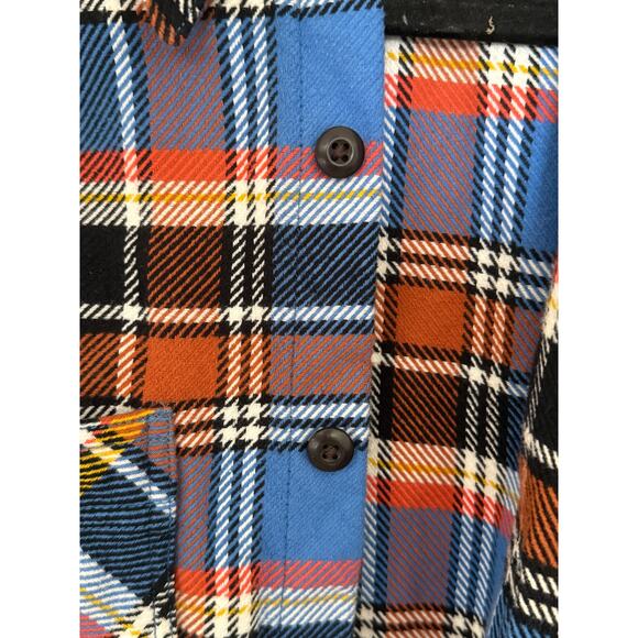 Lands’ End Men’s Traditional Fit Flannel Shirt Plaid Long Sleeve Button-Up L - Picture 2 of 5